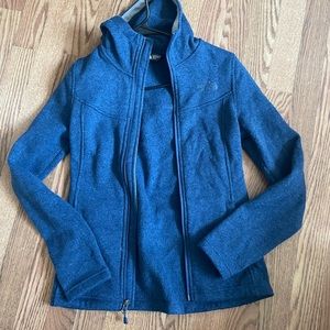 North Face Maggy Sweater Jacket knit fleece women’s blue size XS